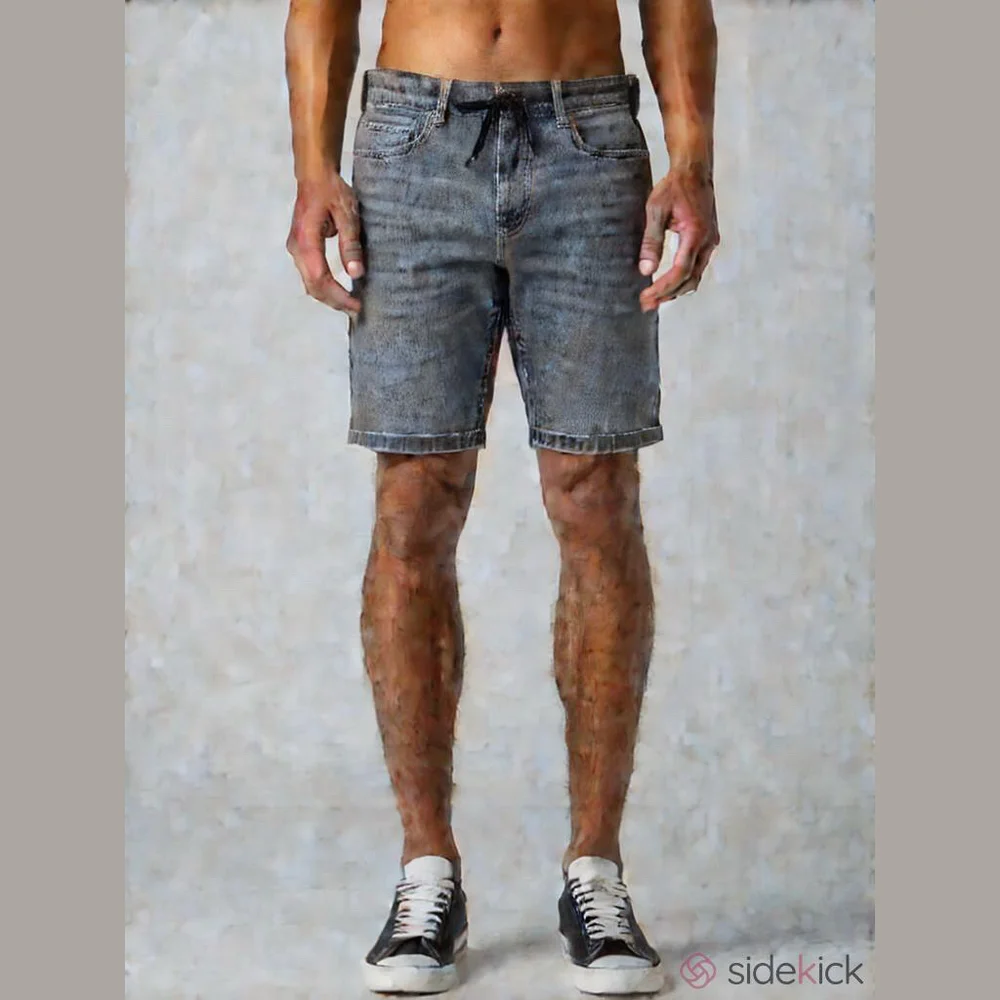 True Religion Geno Relaxed Slim Denim Shorts Size 40